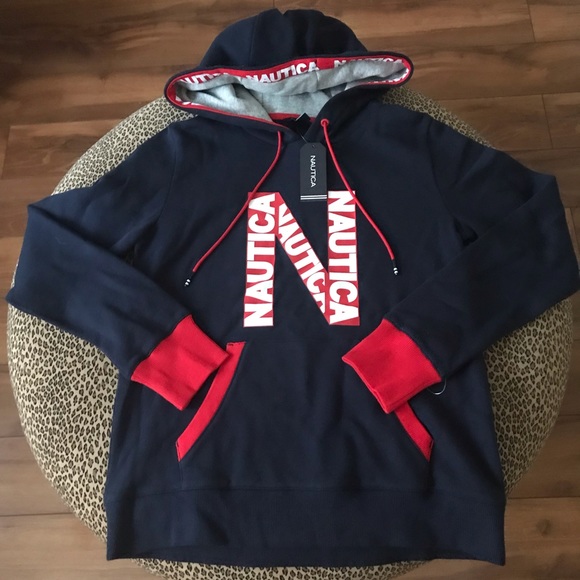 Nautica Logo Hoodie sweatshirt Boy XS - Picture 1 of 5